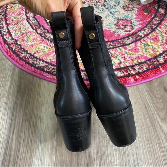 UGG Camden Exotic Black Heeled Boots sz 8 - Picture 7 of 11